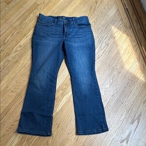 Lee Bootcut Jeans Size 16 Short Flex Motion Mid Rise Dark Wash Stretch Denim
